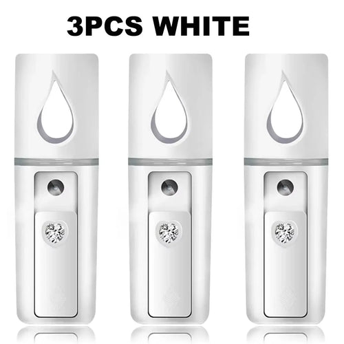1PCS/3PCS 20ml Face Steamer Air Humidifier Facial Sprayer Nebulizer Hydrating  Women Beauty Skin Care
