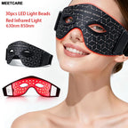 LED Red Light Therapy Eye Mask 630nm 850nm Infrared Device for Dark Circles Fine Lines Eye Bags 5 Modes Rechargeable Home Travel