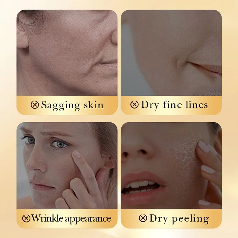24k Golden Collagen Facial Masks Anti Wrinkle Firming Moisturizing Anti-Aging Face Mask Beauty Facial Skin Care Products