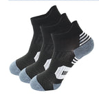 Three Pack Non Slip Running Socks With Towel Bottom For Men Women Quick Dry Fitness Socks Basketball Training