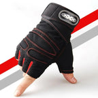 1 Pair Gym Gloves For Fitness And Weight Lifting With Wrist Support For Bodybuilding Training And Cycling