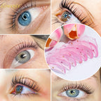 Lomansa 7 Pairs Silicone Eyelash Perm Pads Sticky Lashes Rods Shield Lifting 3D Eyelash Curler Accessories Health Beauty Tool
