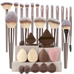 3-20Pcs Premium Makeup Brushes Set Soft Fluffy Beauty Cosmetic Foundation Makeup Brush Eyeshadow Blush Kabuki Make Up Tools