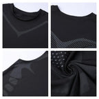 Mens Compression Tank Top Gym Shirt Sleeveless Quick Dry Sportswear Fitness Bodybuilding Vest Muscle Workout