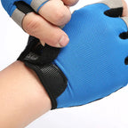 1 Pair Fingerless Gym Gloves For Men Women Breathable Anti Slip Training Gloves For Cycling Bicycle And Bodybuilding