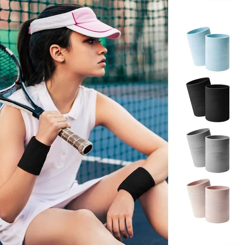 1/2 set of sports wristbands - breathable and sweat-absorbent wristbands - for men and women - lightweight fitness wristbands