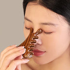 Multifunctional Meridian Wooden Massage Head Health Comb Guasha Point Comb Sandalwood Large Wide Tooth
