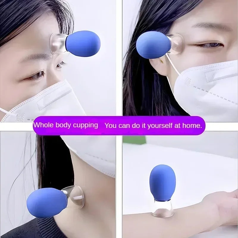 1/5/10pcs Vacuum Silicone Cupping Massager for Face Neck Eye Anti-aging Facial Care Cellulite Reduction Beauty Therapy Tool