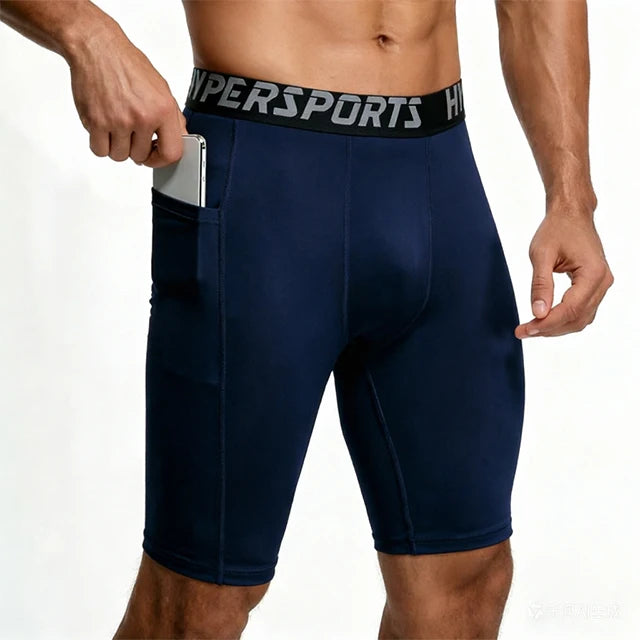 2025 Compression Shorts Men Summer Sportswear Training Tights Gym Fitness Leggings Short Pants Sport Bottoms Running Shorts Men