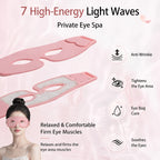 Eye Mask Massager Eye Bags Remover Firming Red Light Therapy Device Silicone with 7color LED Rechargeable Relieves Eye Fatigue