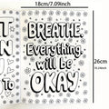 Adult Stress Relief Mental Health Coloring Book 32 Pages of High-definition Pages and Motivational Words Cheer Yourself Up