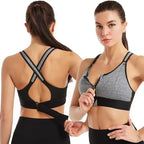 Womens Front Zipper Sports Bra With Adjustable Straps Elastic Shockproof Fitness Athletic Crop Top For Yoga