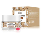 Coconut Lip Sleep Mask Night Sleeping Maintenance Moisturizing Fade Lines Nourishing Balm Skin Care Beauty Health 20g