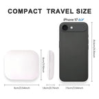 Compact Mirror with Lights, 1X/2X Magnification Portable Folding Handheld Small Pocket LED Travel Makeup Mirror for Gift, Purse