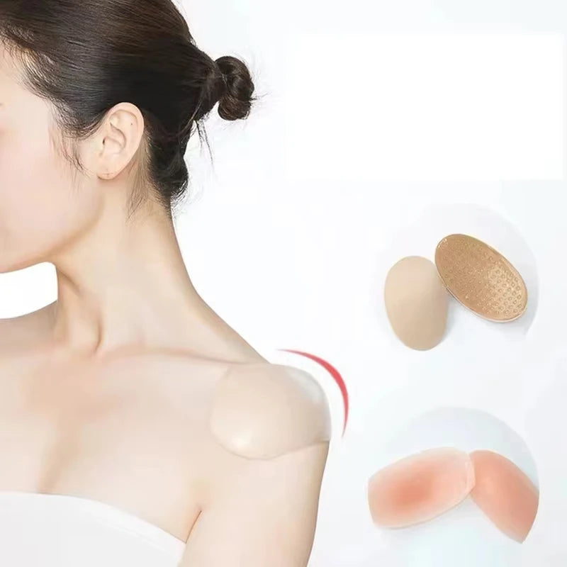 Silicone Shoulder Pad Beautiful Shoulder Right-Angle Shoulder Artifact Unisex Invisible Detachable Reusable