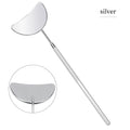 1pcs Eyelash Extension Inspect Mirror Moon Shaped Detachable Stainless Steel Lash Lifting Magnify Makeup Mirror Beauty Tools