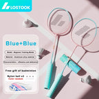 2 Rackets Badminton Set For Beginners With 3 Nylon Shuttlecocks And Carry Bag Lightweight Aluminum Alloy