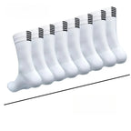 Quick Dry Cycling Socks For Men And Women Breathable Nylon Running Socks Medium Length Tube Style For Sports Fitness