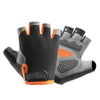 QzeUpwardSpirit Cycling Gloves Fingerless Half Finger Breathable Anti Slip Polyester For Men Women Summer Fishing Bike