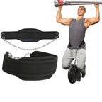 Neoprene Weight Lifting Dip Belt With Chain For Bodybuilding Strength Training Max Load 60Kg Waist Strap For Pull Ups