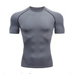 Mens Compression Running T Shirt Quick Dry Fitness Short Sleeve For Training And Jogging Gym Sportswear