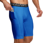 Men Compression Shorts Summer Sportswear Gym Training Tights Leggings Short Pants Running Bottoms