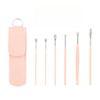 6Pcs Earwax Removal Tool Set – Stainless Steel Spiral Earpick & Ear Curette Cleaner Kit