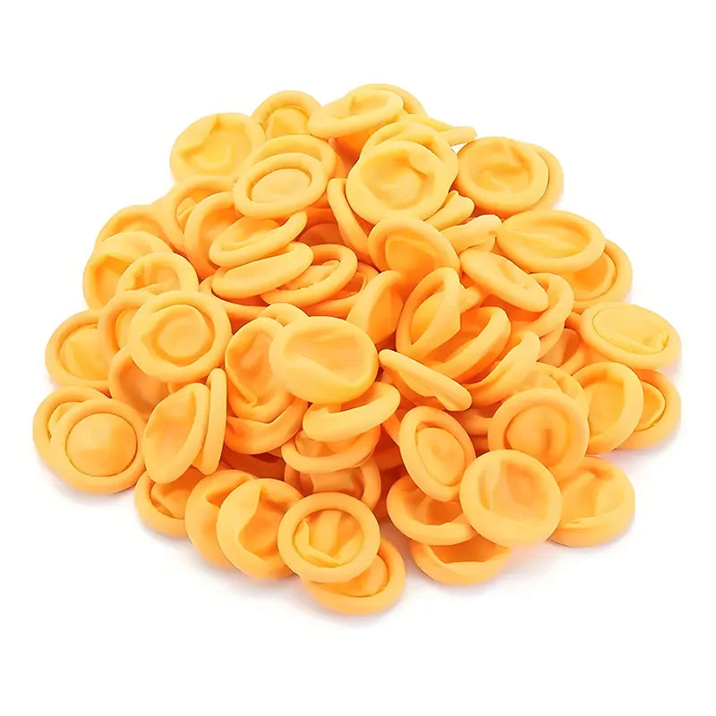 100Pcs Disposable Finger Cots – Anti-Slip Latex Powder-Free Multi-Color Finger Protectors