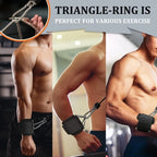 Adjustable Neoprene Wrist Cuffs For Cable Machines One Size Fits All Fitness Wrist Straps For Men And Women