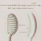 Volumizing Hair Brush With Inbuilt Cleaning Styling Massage Acupoint Hair Spring Bone Air Cushion Comb For Beauty Health