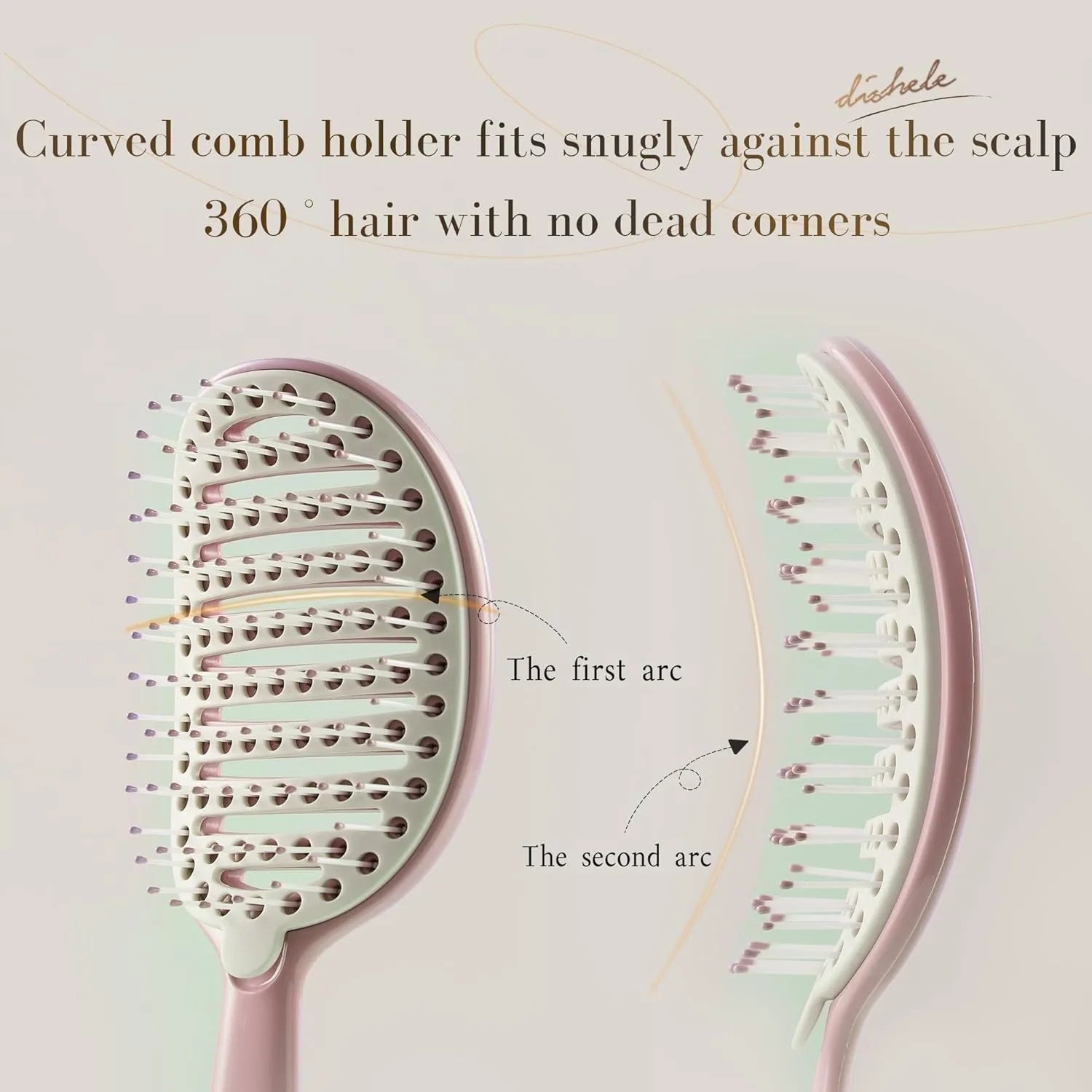 Volumizing Hair Brush With Inbuilt Cleaning Styling Massage Acupoint Hair Spring Bone Air Cushion Comb For Beauty Health