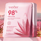 Pink Aloe Moisturizing Facial Masks Hydrating Nourishing  Face Mask Sheet Masks Skin Care Product