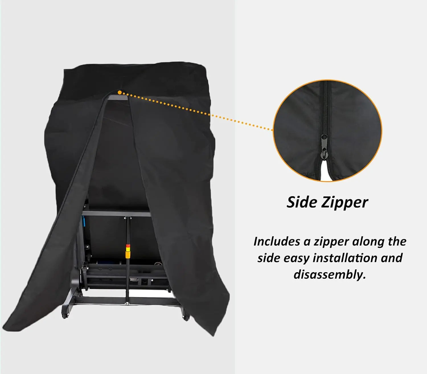 Folding Treadmill Cover, Dustproof & Waterproof Oxford Cloth Sunscreen Cover, Full Coverage Protector for Home Fitness Equipment