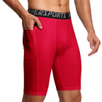 Men Compression Shorts Summer Sportswear Gym Training Tights Leggings Short Pants Running Bottoms