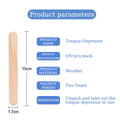 Disposable Wooden Tongue Depressor Individually Packaged Woman  Body Hair Removal Sticks Beauty Health Sterilize Tool Supply
