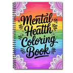 1PC 30-Page Mental Health Coloring Book, Exquisite Floral Patterns, Inspirational Quotes, Stress Relief