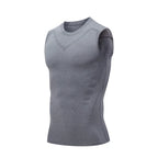 Mens Compression Tank Top Gym Shirt Sleeveless Quick Dry Sportswear Fitness Bodybuilding Vest Muscle Workout
