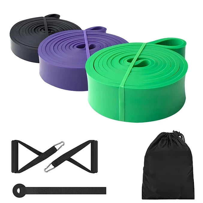 Exercise Resistance Bands Natural Latex Elastic Rubber Workout Fitness Equipment Expander Elastic Rubber Bands for Home Gym