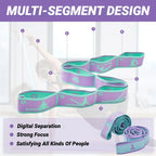 Elastic Resistance Band And Stretching Belt For Yoga Pilates Dance Training High Elastic Loop Fitness Band For Beginners
