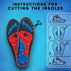Foot Acupressure Magnetic Insoles Arch Support Insoles Breathable Sports Shoes Pads Body Detox Slimming Feet Health Care Tools