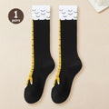 1/2/5/10 Pairs Women Knee High Socks Trendy Cartoon Funny Chicken Claw Socks Fitness Sport Casual Slim Leg Long Tube Socks Women