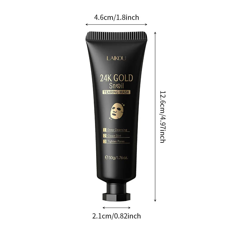 24K Gold Sakura Peeling Face Mask Anti Wrinkle Whitening Blackhead Removal Facial Tear Off Mask Skin Care Products