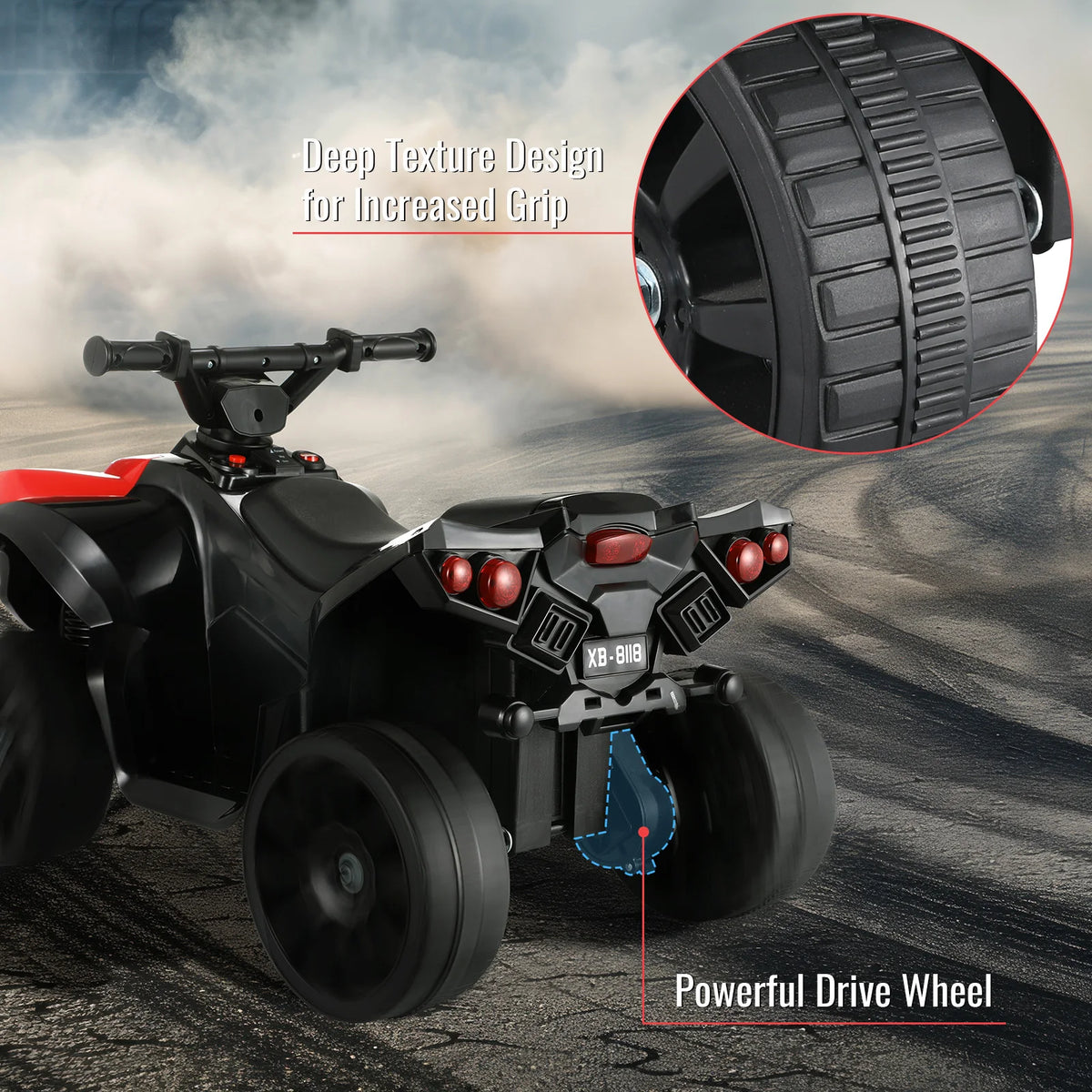Kids 6V Battery Powered Electric Ride on ATV 4 Wheeler Toy Car
