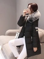 Women's Thick Warm Hooded Fur Collar Winter Parka Coat
