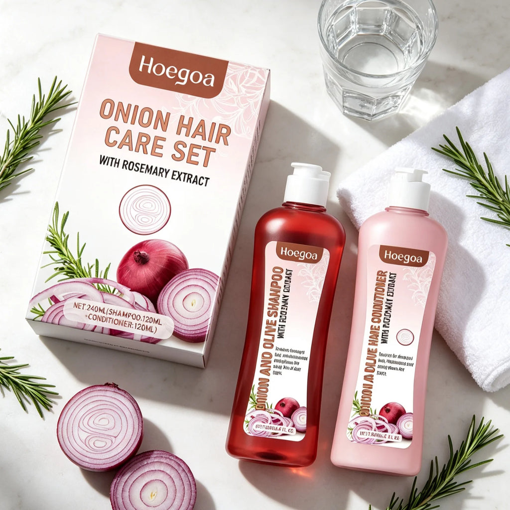 Onion Rosemary Shampoo and Conditioner Set Smooth Frizzy Hair 8.1 fl oz