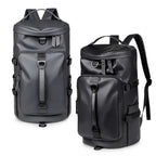 Men's Fashion PU Leather Large Capacity Travel Backpack