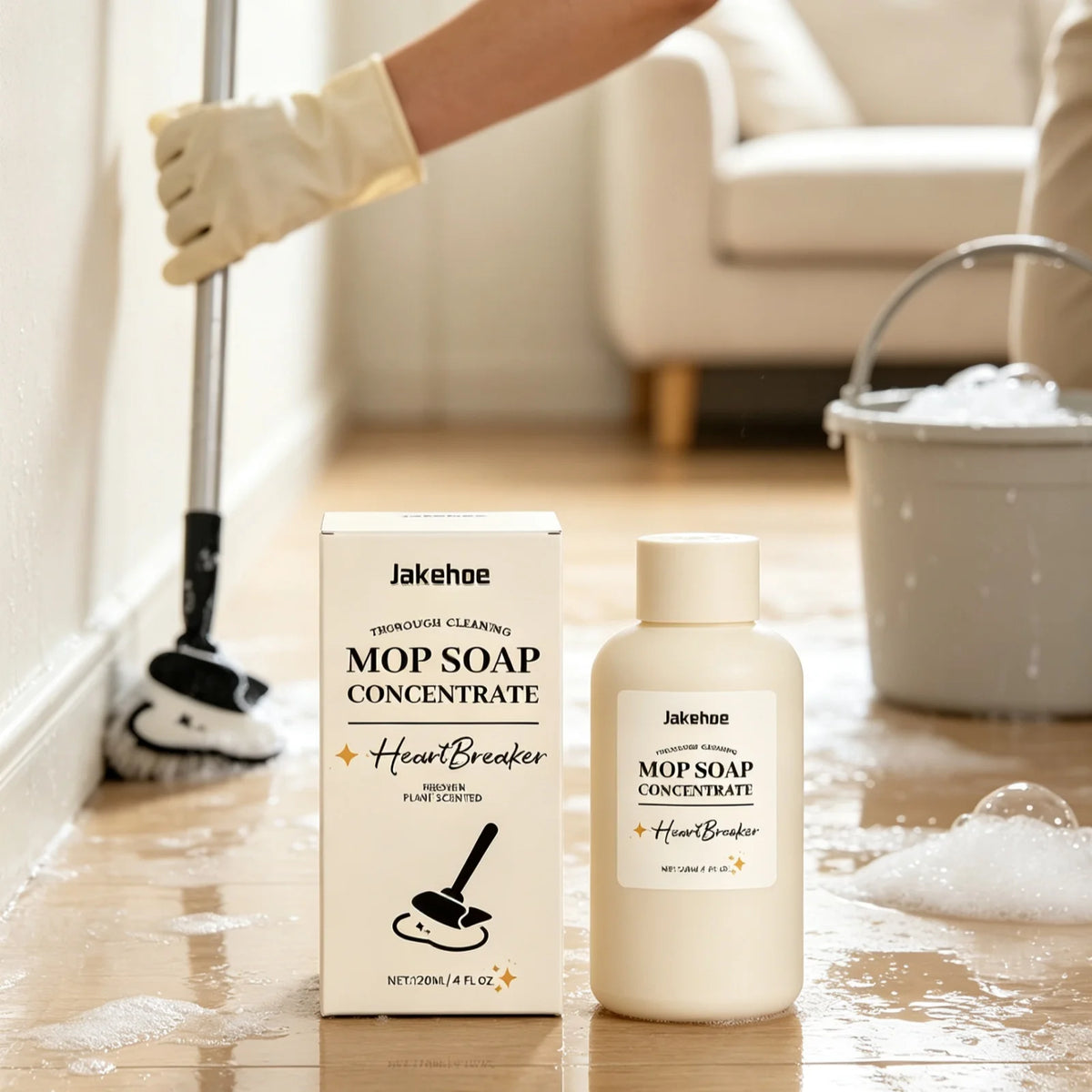 Floor Mop Soap and Deep Cleaning Liquid Polish