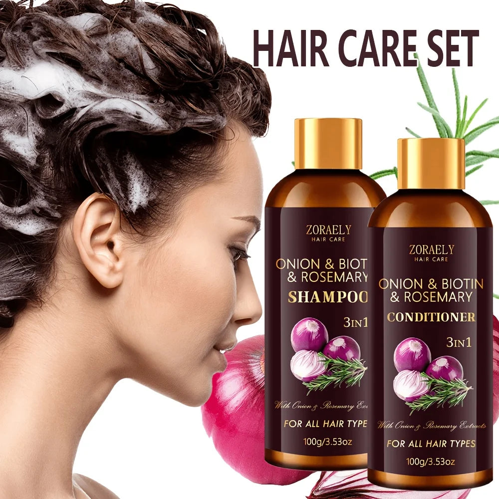Unisex 3-in-1 Shampoo and Conditioner Set 7.1 oz