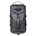 Men's Fashion PU Leather Large Capacity Travel Backpack