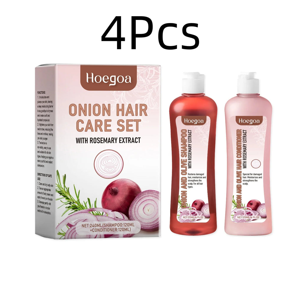 Onion Rosemary Shampoo and Conditioner Set Smooth Frizzy Hair 8.1 fl oz